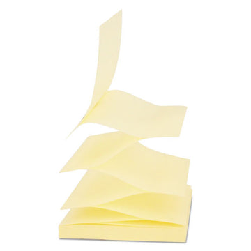 Universal® Fan-folded Self-stick Pop-up Note Pads, 3 X 3, Yellow, 100-sheet, 12-pack freeshipping - TVN Wholesale